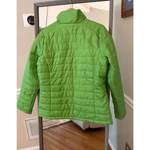 Hannah Green Quilted Puffer Jacket Large Zip Front - Picture 3 of 3